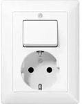 Jung SCHUKO-Steckdose aws 16A 250V m.Schalter AS 5576 U WW