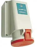 Walther Werke Wandsteckdose 63A 5p. 400V 6h IP44 161
