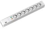 Bachmann 19Zoll Steckdosenleiste 7f Schutzk.1,5HE,ws,&Uuml;SS 333.004