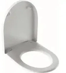 Geberit WC-Sitz Renova Plan m Abs, we., Befestig. v ob, Scharn. ES