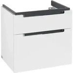 V&B Waschtischunterschrank Subway 2.0 63,7x59x45,4cm, Gr. chrom, glossy white