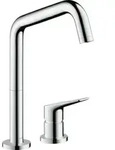 hansgrohe 2-Loch-Sp&uuml;ltisch-Einhebelmischer 240 Axor Citterio M mit Schwenkauslauf,