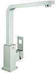 Grohe Sp&uuml;ltisch-Einhebelmischer Eurocube supersteel, schwenkbarer Gussauslauf