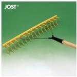 JOST Kunststoffrechen 16 gebogene Zinken zus. Querzinken Arbeitsbreite 64 cm