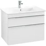 V&B Waschtischunterschrank Venticello 75,3x59x50,2cm, Griff Chrom, white matt