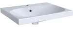 Geberit Waschtisch Acanto 60x48,2cm, m Hahnl., m &Uuml;L, wei&szlig; KeraTect