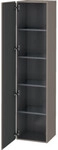 Duravit Hochschrank L-Cube 40x36,3x176cm, T&uuml;r links, basalt matt