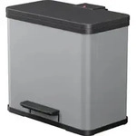 Hailo &Ouml;ko duo Plus L, Tret-M&uuml;lltrenner, 17 + 9 ltr, Grau