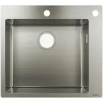 hansgrohe Einbausp&uuml;le 450 S712-F450 530x480mm, 1 Beck., HL u. Lo. geb., ES
