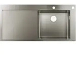 hansgrohe Einbausp&uuml;le 450 S717-F450 1025x490mm, 1 Beck. R, Abtropffl. li, ES