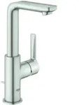 Grohe Waschtisch-Einhebelmischer Lineare 1/2", L-Size, Ablaufgarnitur, supersteel