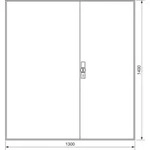 Hager Z&auml;hlerschrank,universZ 1400x1300x205,IP44 ZB55S
