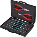 KNIPEX 00 20 18 Elektronikzangen-Set mit Werkzeugen f&uuml;r Arbeiten an elektronischen