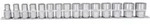 KS Tools 1/2" 12-kant-Stecknuss-Satz, 15-teilig, 10-24mm