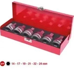 KS Tools 3/4" Kraft-Bit-Stecknuss-Satz, 6-tlg., 14-24mm