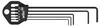 Stiftschlüssel Set im Classic Halter Sechskant 5-tlg. schwarzoxidiert (06382)