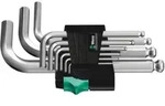Wera 950 PKS/9 SM N Winkelschl&uuml;sselsatz, metrisch, gestellverchromt