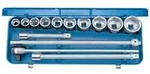 Gedore 32 EMZ Steckschl&uuml;ssel-Satz 3/4" 14-teilig 6-kant 22-50 mm