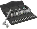 Wera 8100 SA 7 Zyklop Metal-Knarrensatz Durchsteckvierkant, 1/4"-Antrieb, metrisch,