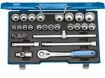 Gedore Steckschl&uuml;sselsatz, Set 28tlg, 6-/12-kant, 1/2 Zoll, 10-36mm, Werkzeug,