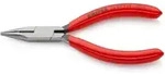 KNIPEX 25 01 125 Flachrundzange mit Schneide (Radiozange) mit Kunststoff &uuml;berzogen