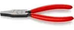 KNIPEX 20 01 160 Flachzange mit Kunststoff &uuml;berzogen schwarz atramentiert 160 mm