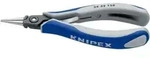 KNIPEX 34 32 130 Pr&auml;zisions-Elektronik-Greifzange mit Mehrkomponenten-H&uuml;llen