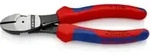 KNIPEX 74 12 180 Kraft-Seitenschneider mit Comfort-Griffen schwarz atramentiert 180