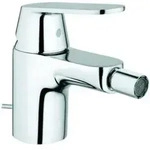 Grohe Bidet-Einhebelmischer Eurosmart Cosmopolitan chrom, mit Ablaufgarnitur
