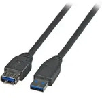 EFB-Elektronik USB-Verl&auml;ngerung A-A 3,0m USB 3.0 schwarz K5237.3