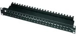 Teleg&auml;rtner 19Z.AMJ-Modultr&auml;ger 1HE 24P leer schwarz AMJ-Mod 24PP/ub sw