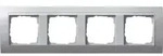 Gira Abdeckrahmen 4f.alu m.alu.ZL, Event 021436