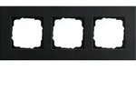 Gira Abdeckrahmen 3-fach aluminium schwarz 0213126
