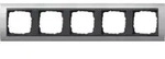 Gira Abdeckrahmen 5f. alu f.anth.ZL,bruchsich. 021506