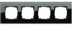 Gira Abdeckrahmen 4f. sw-glas Esprit 021405