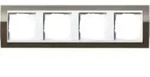 Gira Abdeckrahmen 4fach klar braun 0214763
