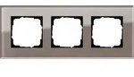 Gira Abdeckrahmen 3fach Esprit Glas Umbra 0213122