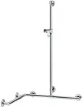 Keuco Duschhandlauf Plan Care m BrSt, re/li, 1097x1097mm, verchromt