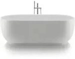 Duravit Oval-Badewanne Luv 180x85x46cm, frei., 2 RS, matt-wei&szlig;
