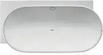 Duravit Oval-Badewanne Luv 185x95x46cm, Eck li, 2 RS, matt-wei&szlig;