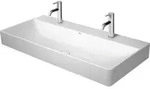 Duravit M&ouml;belwaschtisch geschliffen DuraSquare 100x47cm, 2 HL, o. &Uuml;L, m HLB, wei&szlig;
