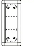 Ritto Portier UP-Rahmen ws 3-fach, 141x334mm 1881370