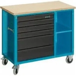 HAZET Fahrbare Werkbank 177W-6 Schubladen flach: 4 x 80 x 527 x 348 mm Schubladen