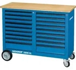 Gedore Rollwerkbank, 1,25 m breit, mit 18 Schubladen