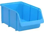 H&uuml;nersdorff Sichtbox aus PP, Gr. 4 blau