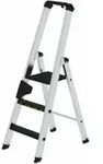MUNK Aluminium -Stehleiter 250kg einseitig clip-step R13 3 St.