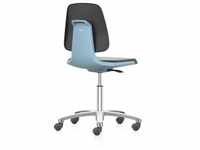 bimos Arbeitsstuhl Labsit mit Rollen, Sitz-H.450-650 mm, Kunstleder, Sitzschale...
