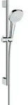 hansgrohe Brause-Set Croma Select E 669mm Brausestange, 1jet, wei&szlig;/chrom