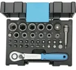 Gedore 666-U-20 Bit-Steckschl&uuml;sselbox mit Knarre 1/4" 35-teilig