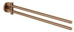 Grohe Handtuchhalter Essentials 2-arm, schwenkb., 43,9cm, w suns geb. (40371DL1)